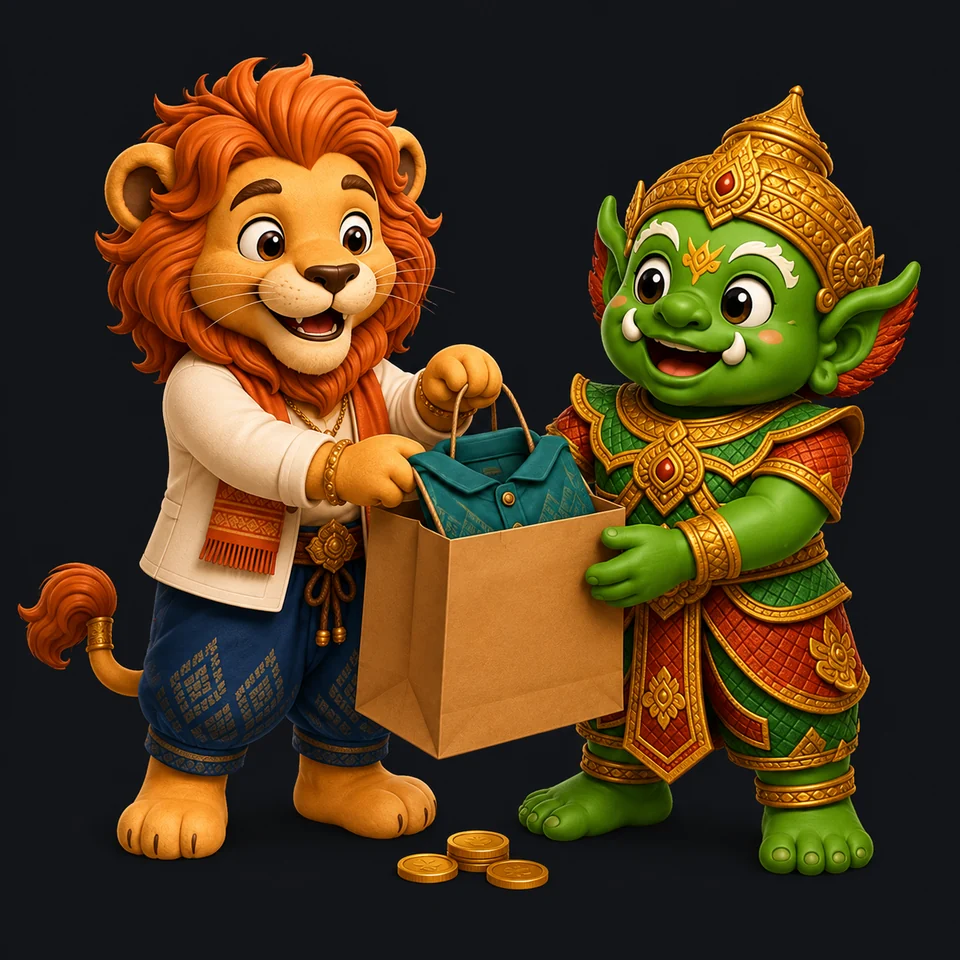 Sabai Thai companions exploring shopping 2: closing the deal