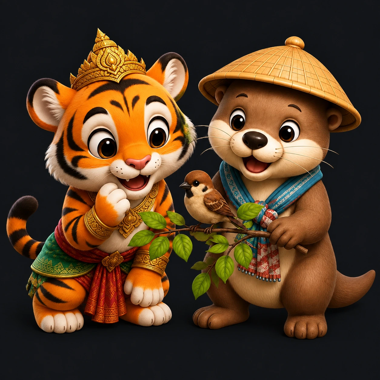 Sabai Thai companions exploring animals