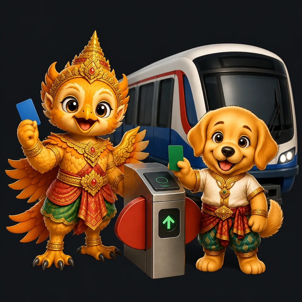 Sabai Thai companions exploring public transport (bts/mrt)