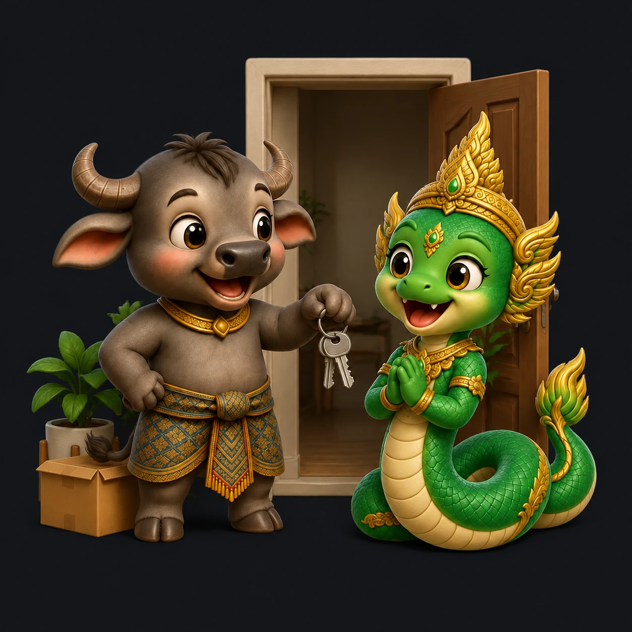 Sabai Thai companions exploring housing & apartments