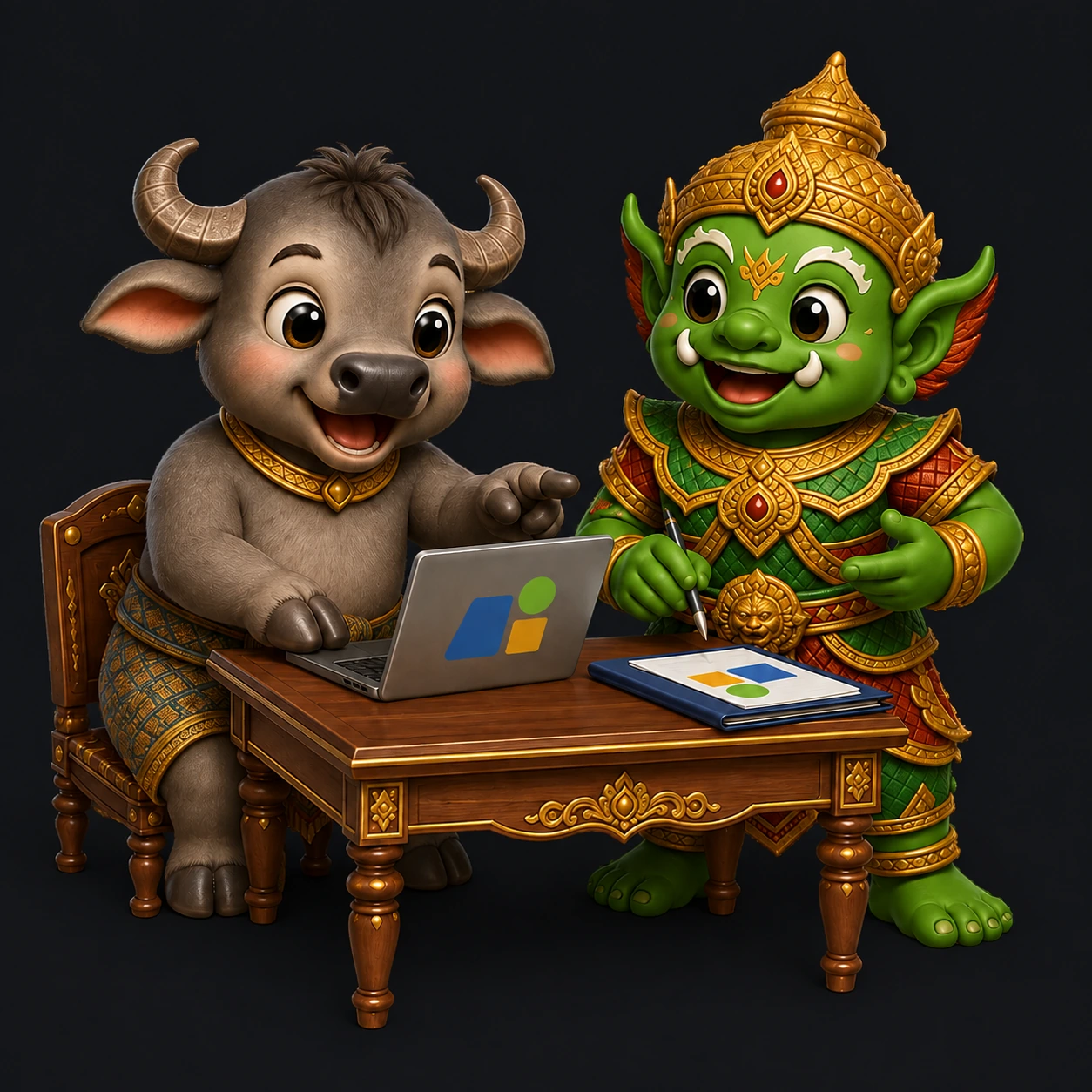Sabai Thai companions exploring work & office thai